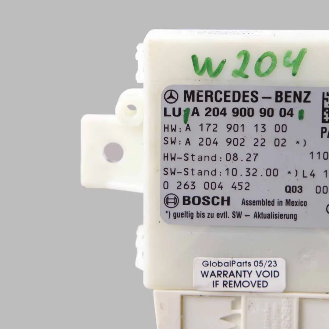 PDC Module stationnement Capteur unité contrôle distance pour Mercedes W204 S204 à propos du numéro de pièce A2049009004 Mercedes W204 S204 PDC Module stationnement Capteur unité contrôle distance - SKU A2049009004 - Numéro de pièce A2049009004