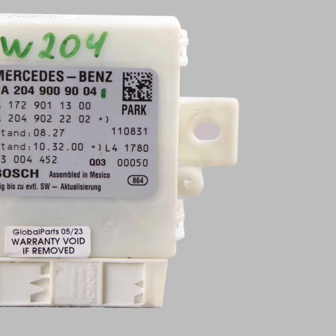 PDC Módulo aparcamiento Unidad Control Distancia Sensor para Mercedes W204 S204 con número de pieza A2049009004 Mercedes W204 S204 PDC Módulo aparcamiento Unidad Control Distancia Sensor - SKU A2049009004 - Número de pieza A2049009004