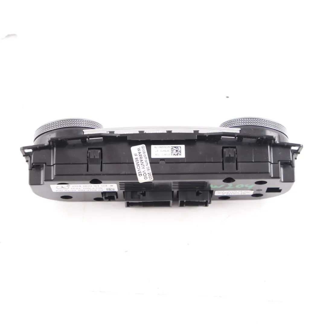 Mercedes W204 Heater Climate Control Panel Switch Air Con A/C Unit - SKU A2049009104 - Part number A2049009104
