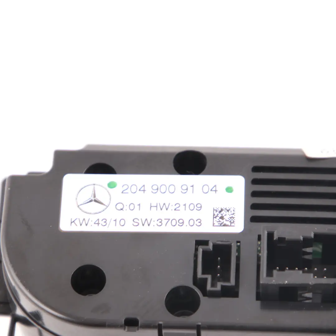 Mercedes W204 Heater Climate Control Panel Switch Air Con A/C Unit - SKU A2049009104 - Part number A2049009104