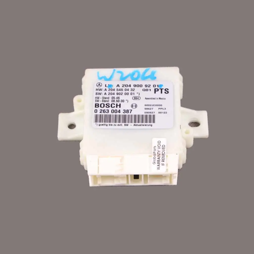  Modul Parktroni Mercedes W204 PDC Sensori parcheggio Unità controllo - SKU A2049009201 - Numero di parte A2049009201