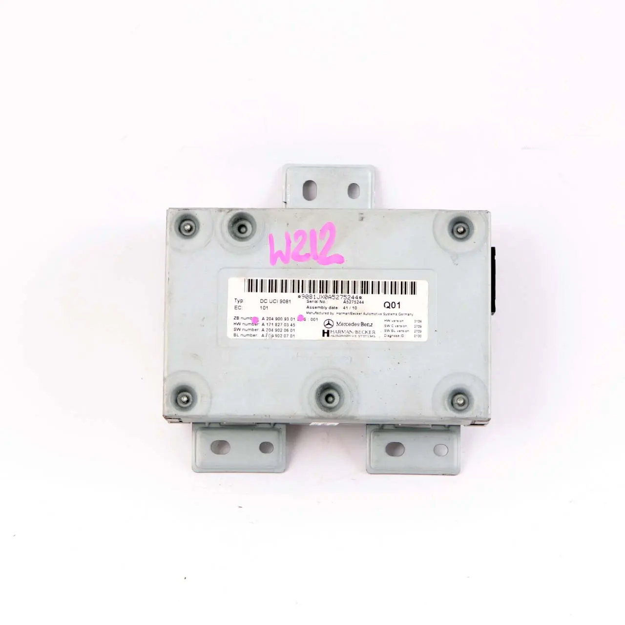 Mercedes W212 Media Interface Control Unit Módulo Multimedia A2049009301