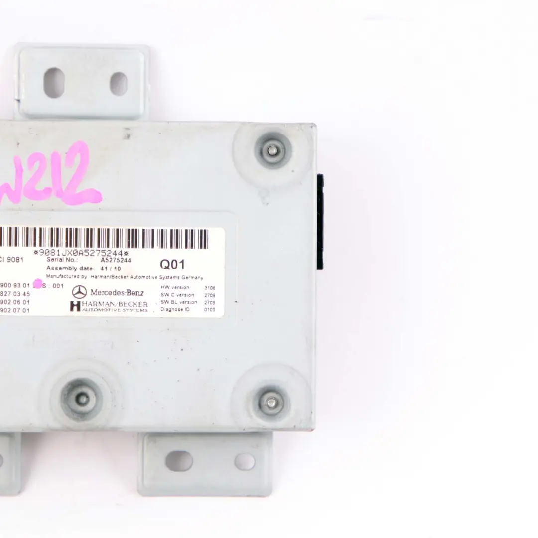 Mercedes W212 Media Interface Control Unit Módulo Multimedia - SKU A2049009301 - Número de pieza A2049009301
