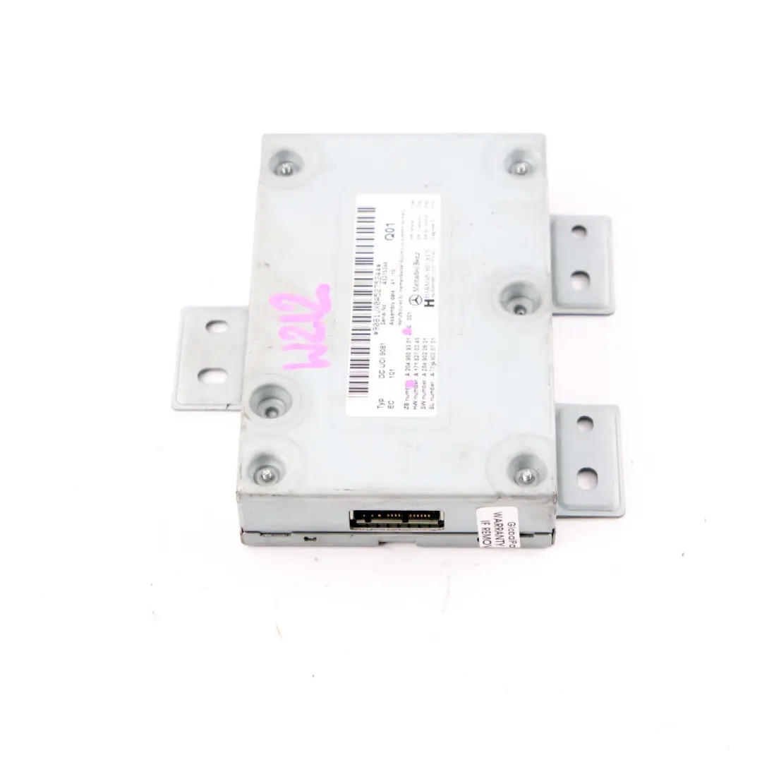 Mercedes W212 Media Interface Control Unit Módulo Multimedia - SKU A2049009301 - Número de pieza A2049009301