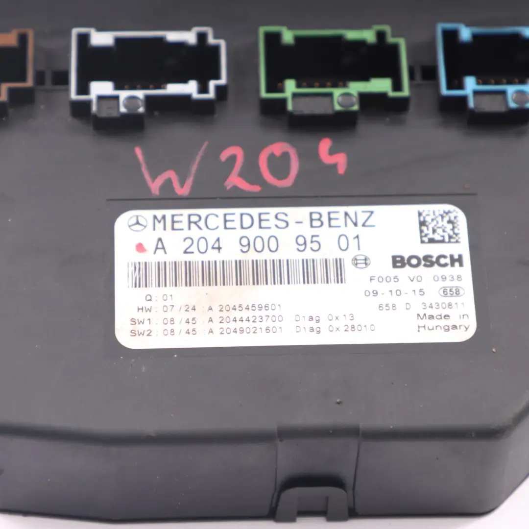 Fuse Box Mercedes W204 Rear SAM Relay Control Unit Module  - SKU A2049009501 - Part number A2049009501