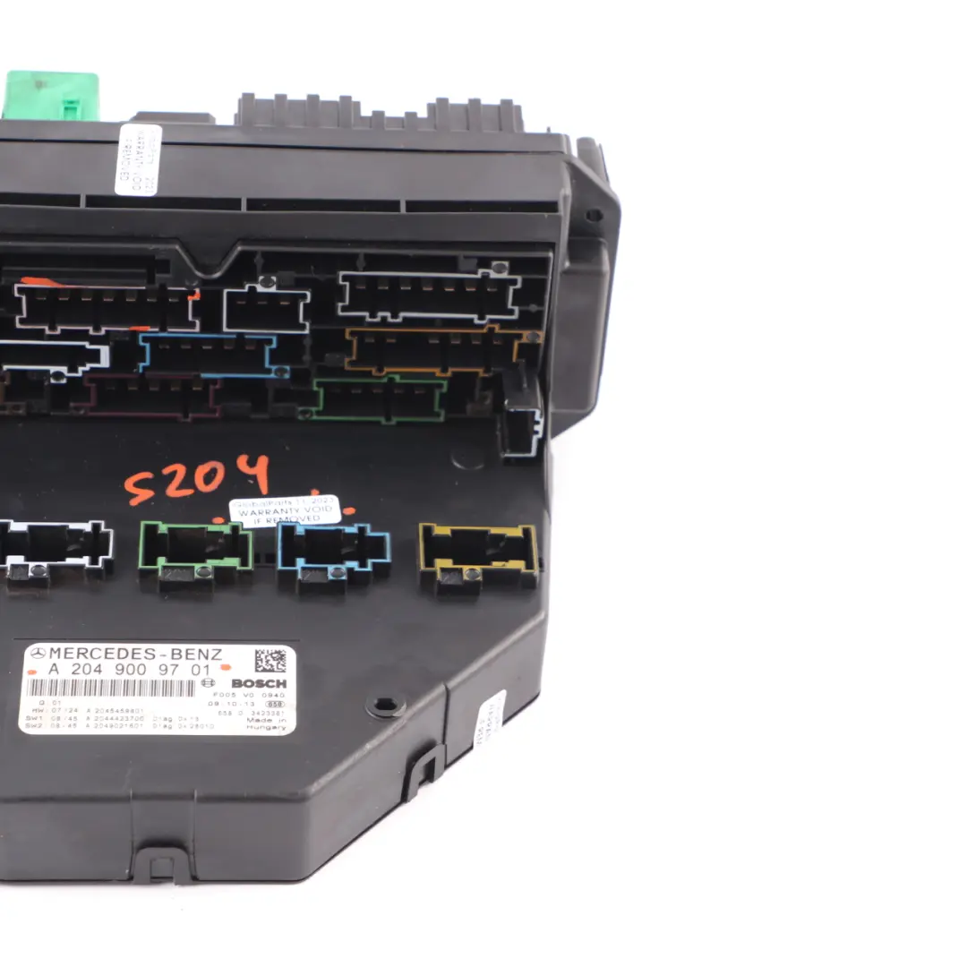 Vorne Sicherungs Kasten Relais Steuergerät SAM Modul für Mercedes W204 mit Teilenummer A2049009701 Mercedes W204 Vorne Sicherungs Kasten Relais Steuergerät SAM Modul - SKU A2049009701 - Teilenummer A2049009701