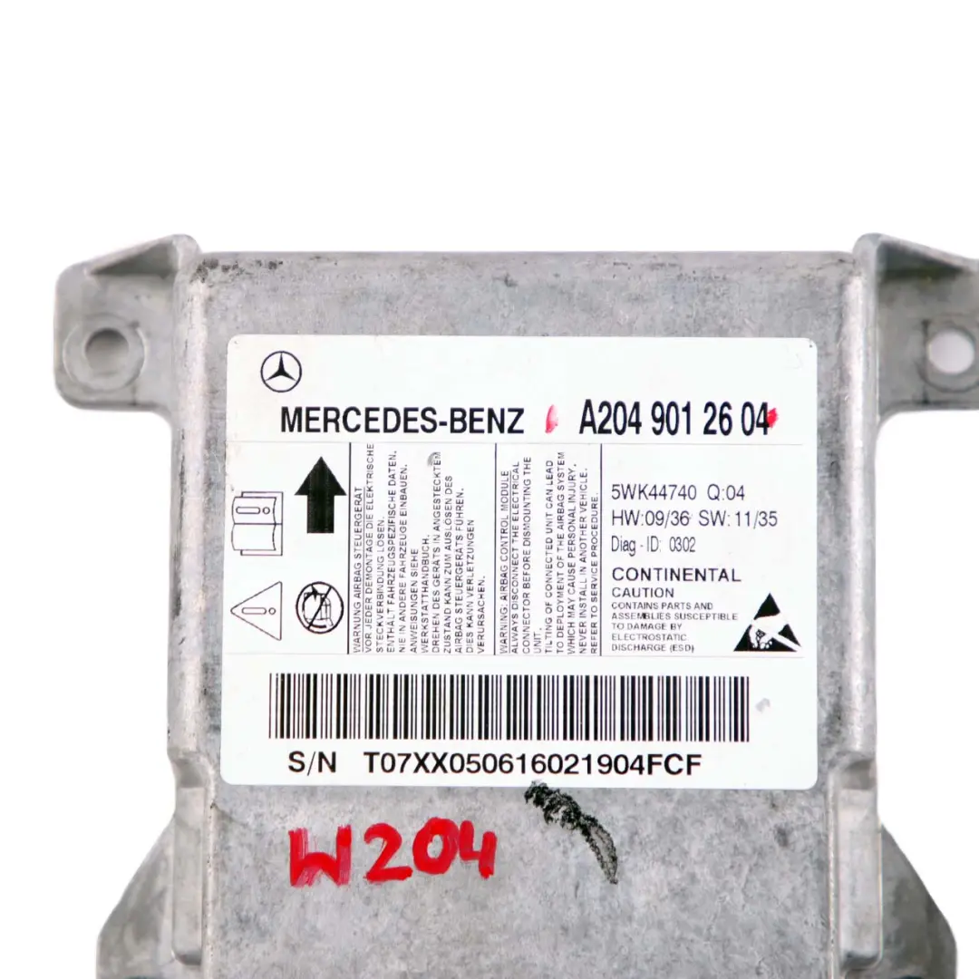 Modulo Unità di Controllo Parcheggio ECU per Mercedes W204 con numero di parte A2049012604 Mercedes W204 Modulo Unità di Controllo Parcheggio ECU - SKU A2049012604 - Numero di parte A2049012604