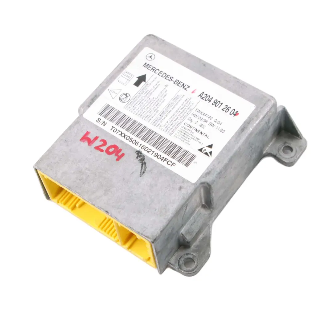 Mercedes W204 Sensor Moduł Poduszek Powietrznych Airbag - SKU A2049012604 - Numer Części A2049012604