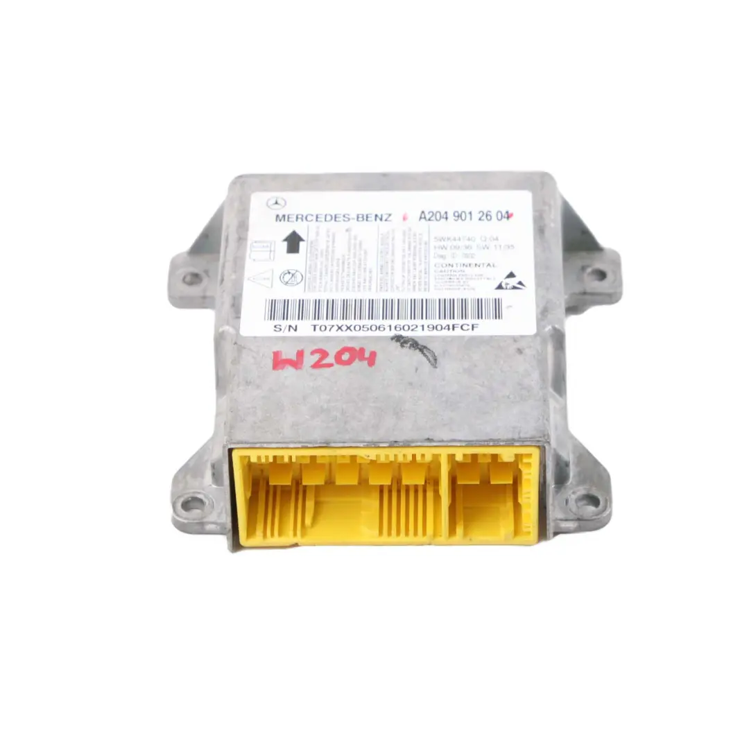 Mercedes W204 Sensor Moduł Poduszek Powietrznych Airbag - SKU A2049012604 - Numer Części A2049012604