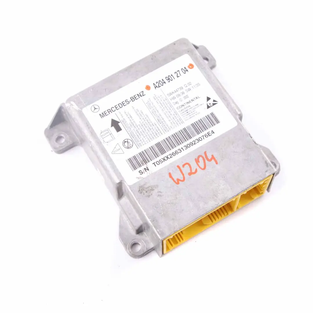 Mercedes W204 ECU Control Unit Crash Impact Sensor Module Airbag - SKU A2049012704 - Part number A2049012704