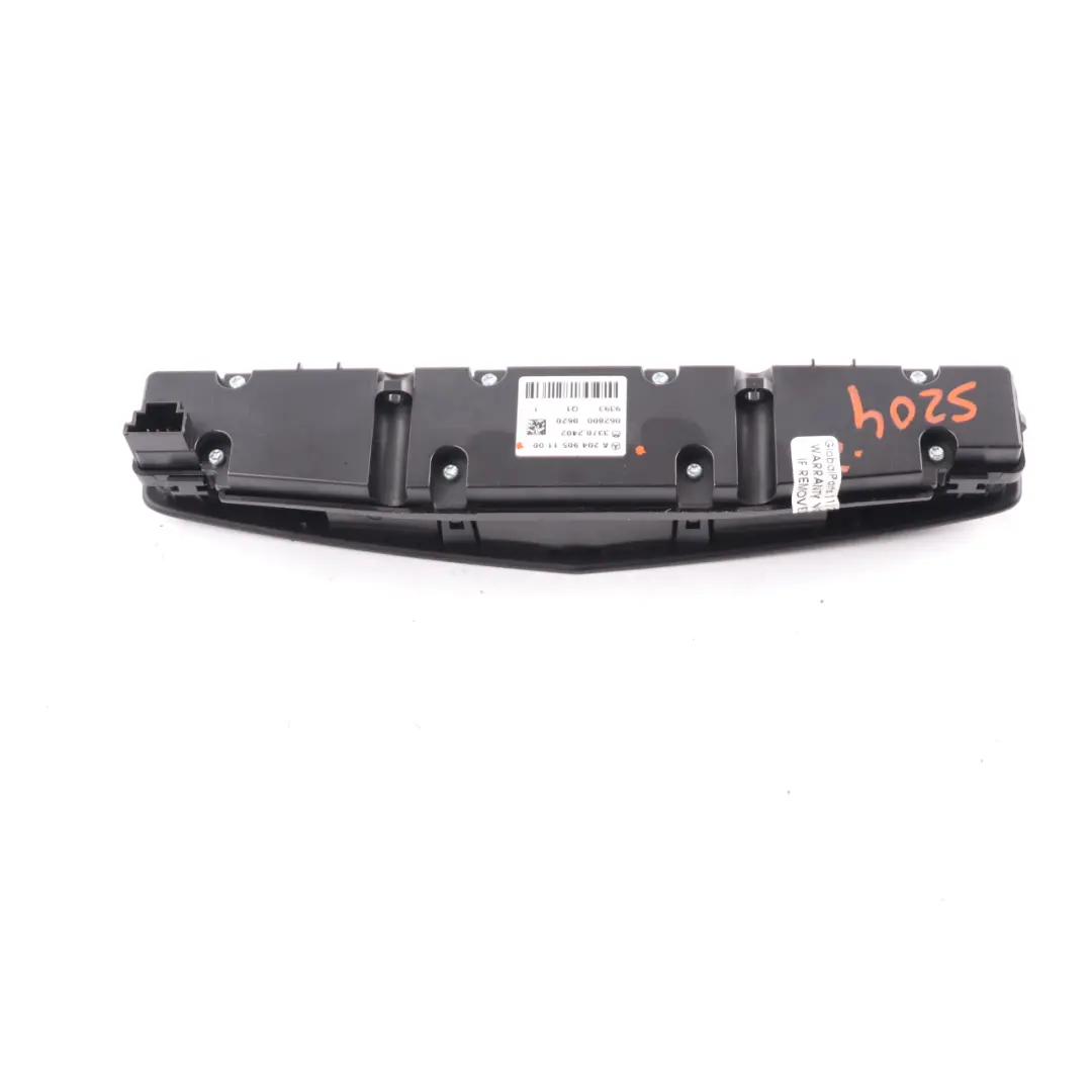 Mercedes W204 Cruscotto Interruttore Pannello Sedili Riscaldati PDC - SKU A2049051100 - Numero di parte A2049051100