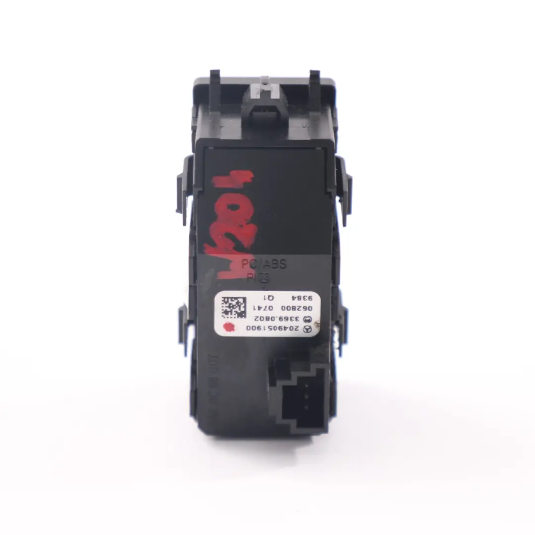 Mercedes W204 Bouton d'interrupteur ESP pour feux de détresse - SKU A2049051900 - Numéro de pièce A2049051900