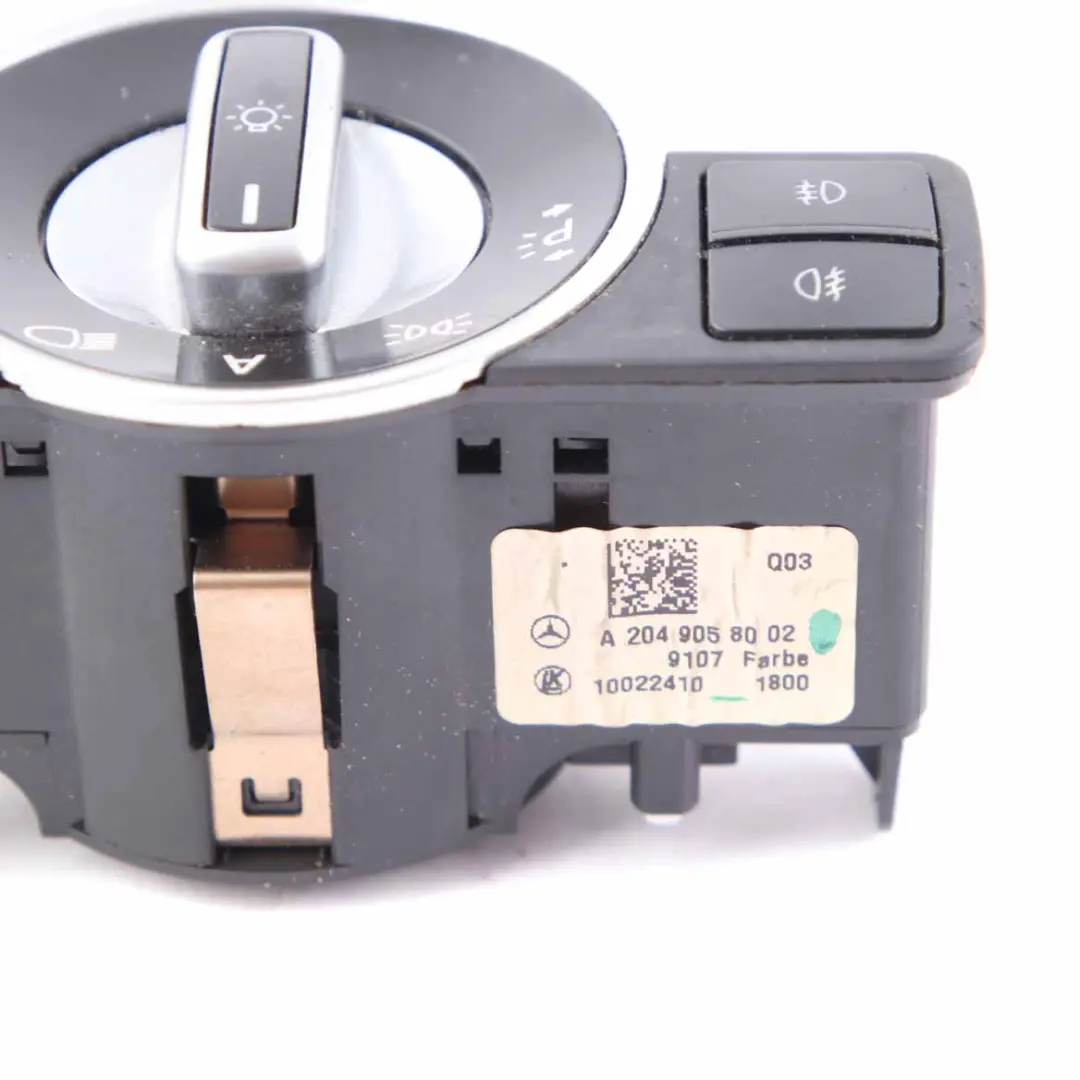 Mercedes W204 Interruptor Faros LED Unidad de Control Módulo Botón A2049053103 - SKU A2049058002 - Número de pieza A2049058002