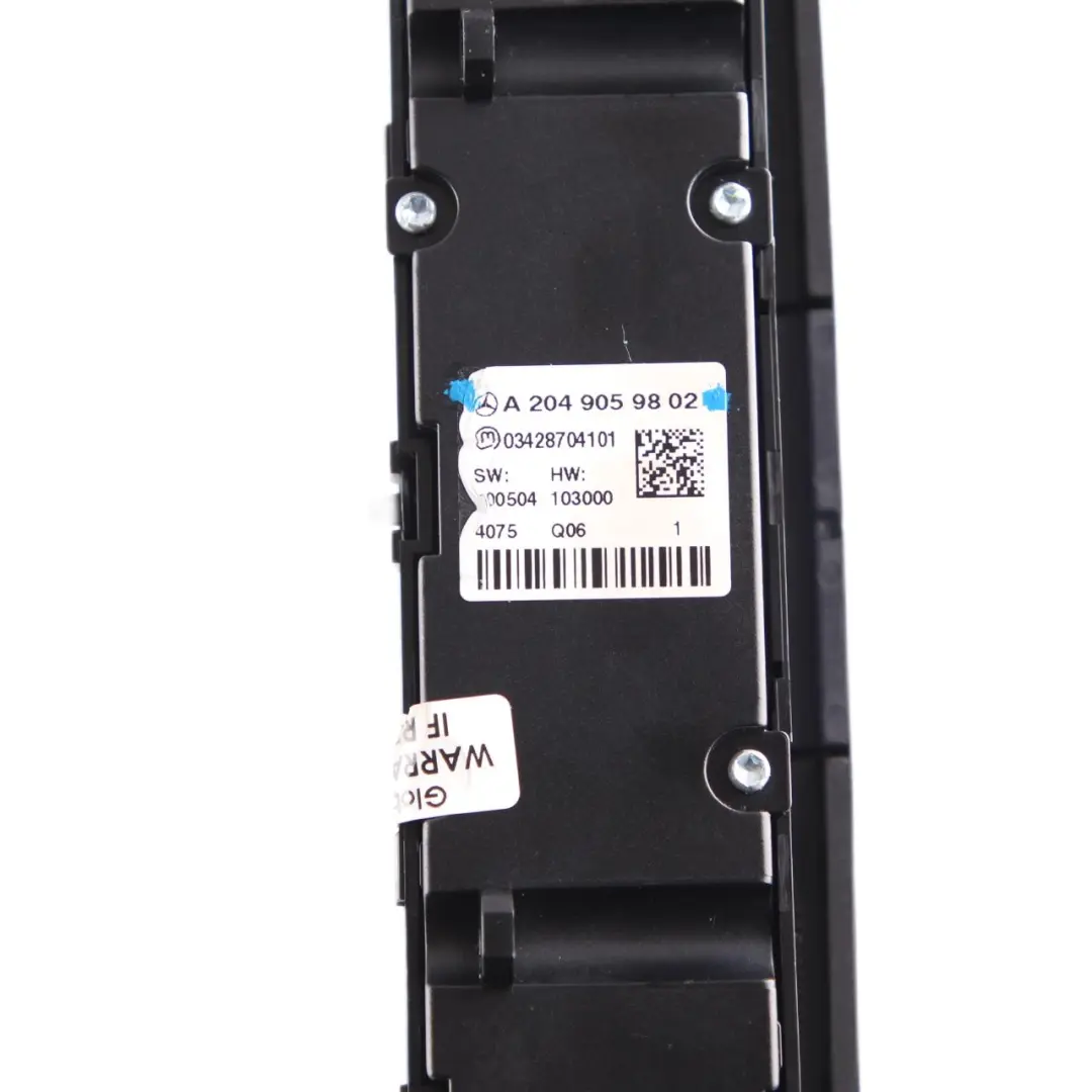 Mercedes W204 Centre Console Switch Control Unit Seat Heating Button - SKU A2049059802 - Part number A2049059802