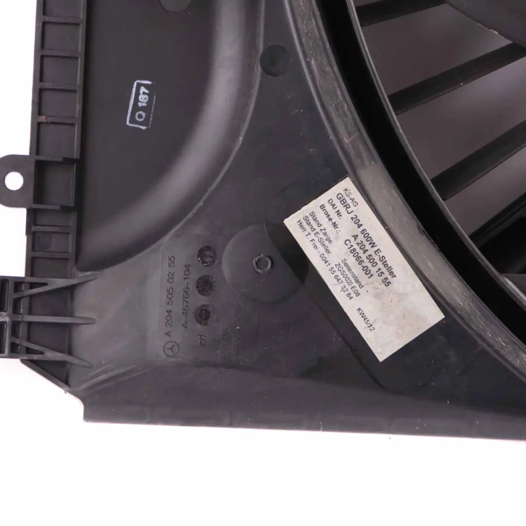 Mercedes W176 Radiator Fan Engine Cooling Radiator Shroud OM607 180 - SKU A2049060112 - Part number A2049060112