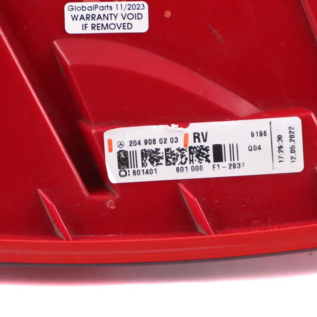Mercedes W204 Rear Lamp Light Left N/S Tail Light Side Panel - SKU A2049060203 - Part number A2049060203