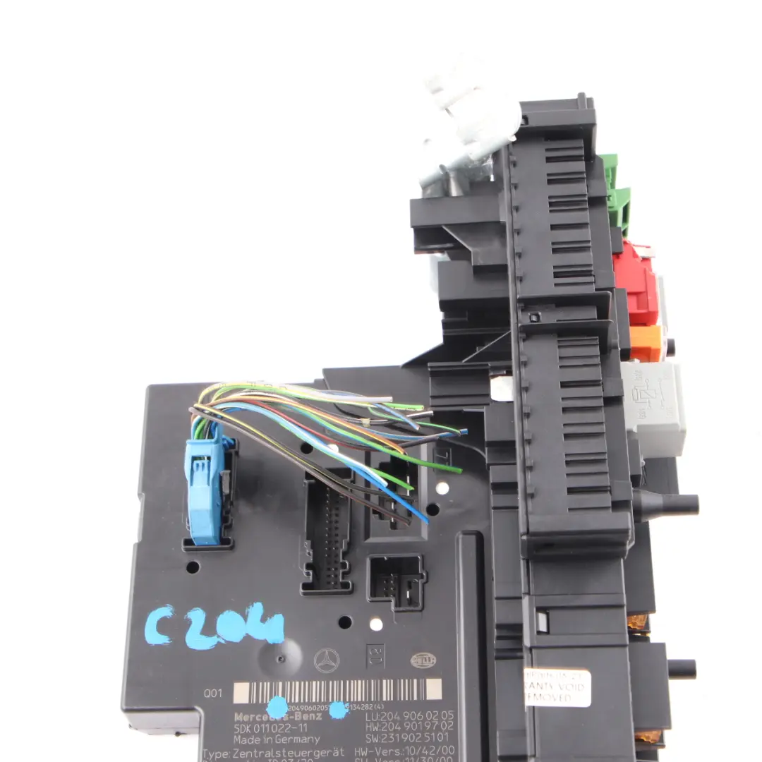 Módulo SAM trasero Caja fusibles Relé Unidad control Mercedes C204 - SKU A2049060205-1 - Número de pieza A2049060205