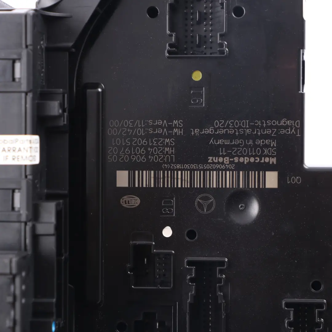 SAM Module Fuse Box Relay Control Unit to Mercedes C204 Rear with Part number A2049060205 Mercedes C204 Rear SAM Module Fuse Box Relay Control Unit - SKU A2049060205-2 - Part number A2049060205