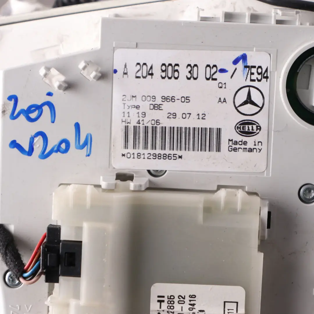 Dachleuchte Mercedes W204 C207 Inenleuchte Frontblende Schalter Grau  - SKU A2049063002-1 - Teilenummer A2049063002
