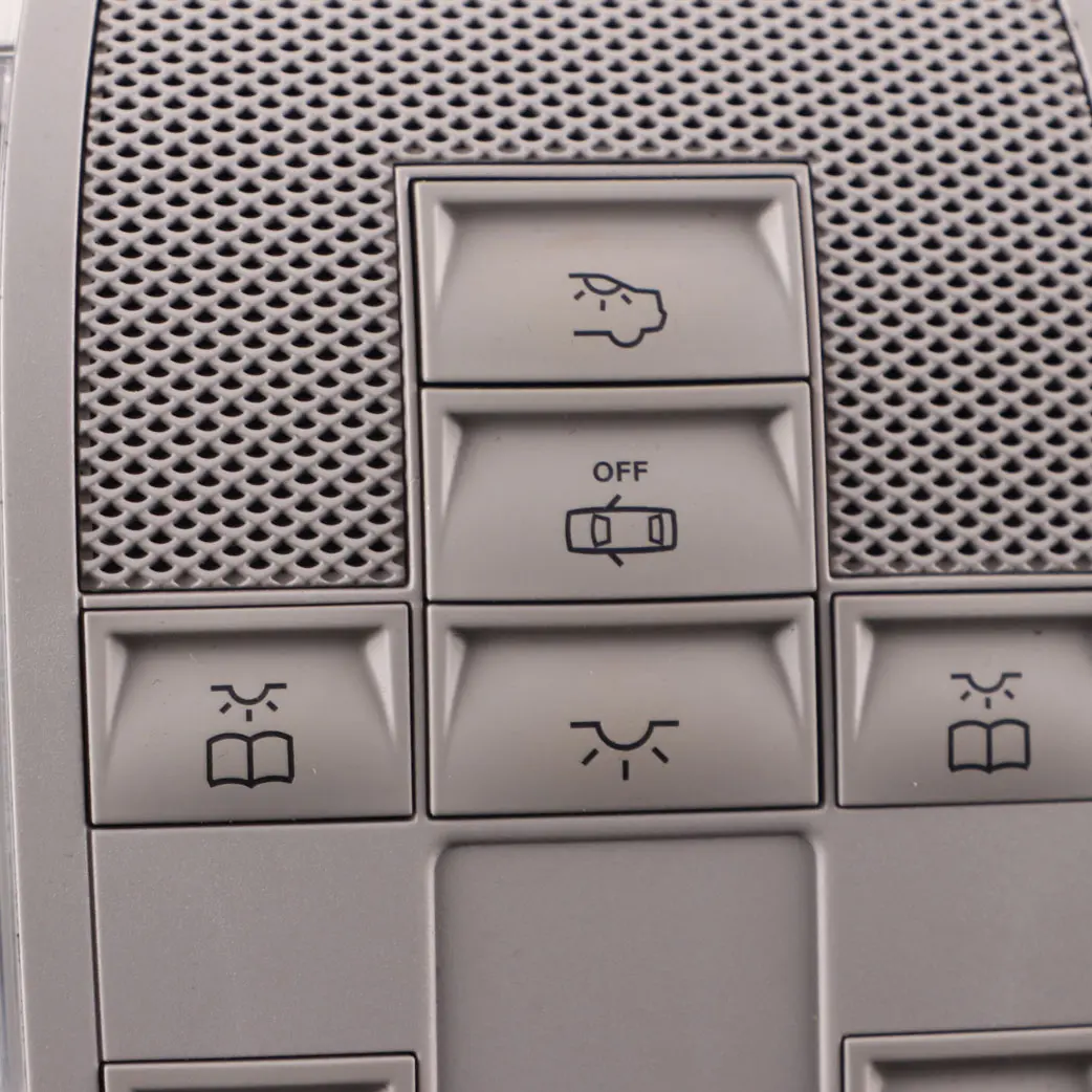 Mercedes W204 C207 Luz techo interior Panel frontal Interruptor Gris - SKU A2049063002-1 - Número de pieza A2049063002