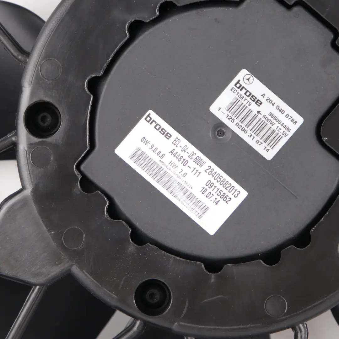 Mercedes W204 W211 Motor Kühlung Lüfter Kühlerlüfter 600W - SKU A2049066802-3 - Teilenummer A2049066802