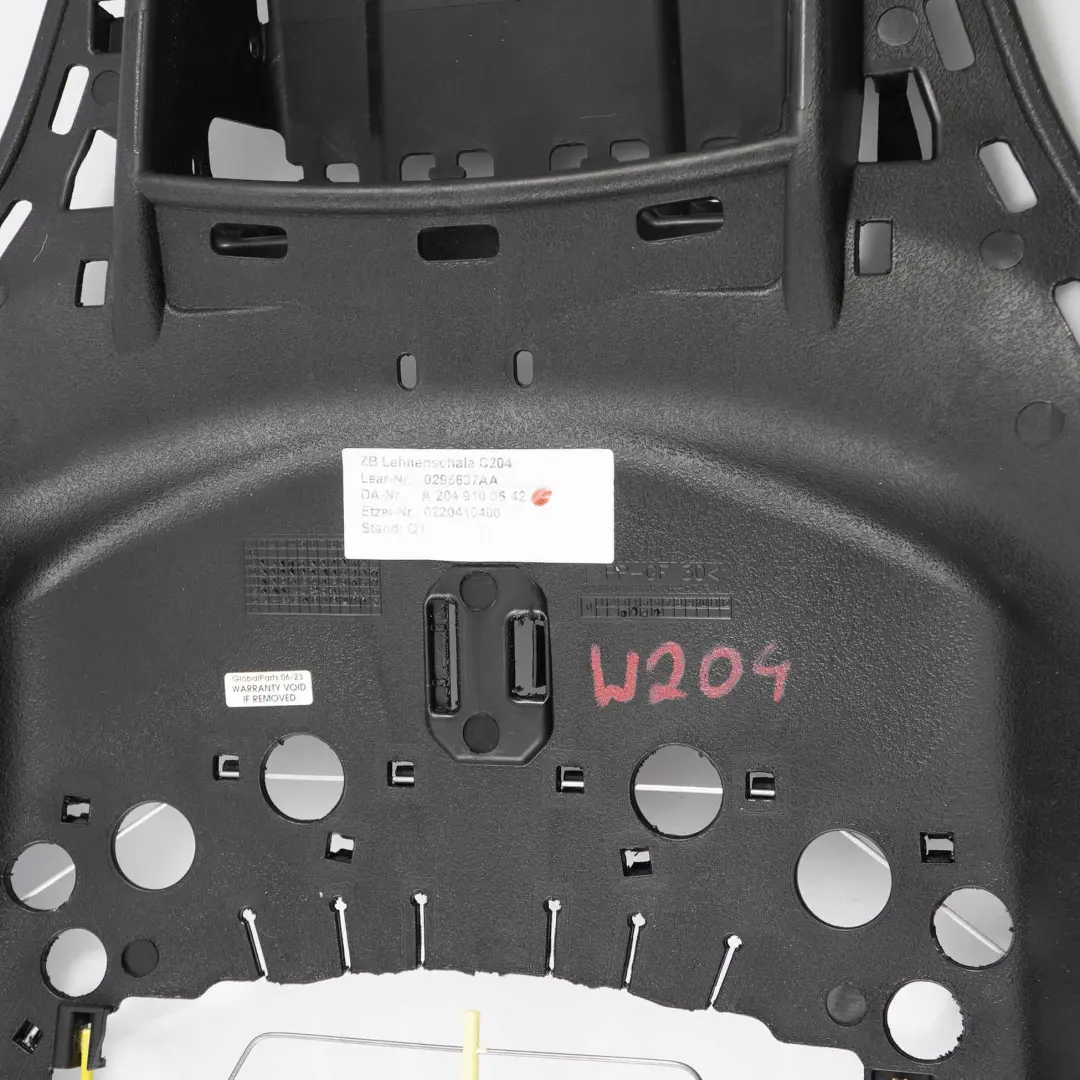  Sitzbezug Mercedes C204 Hinten Rückenlehne Verkleidung Abdeckung AMG - SKU A2049100542 - Teilenummer A2049100542