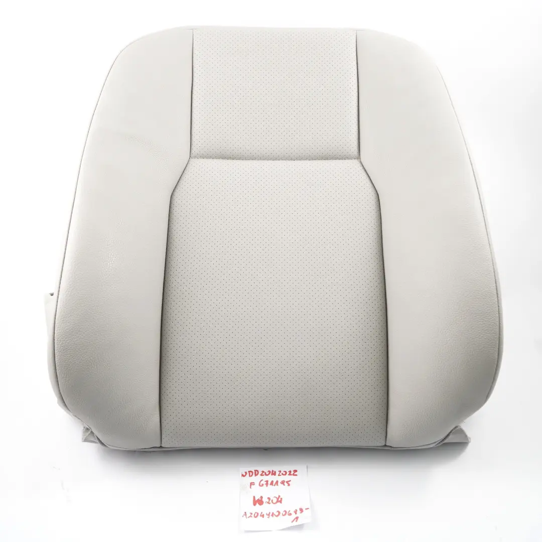 Sitzlehne vorne rechts Grau Kunstleder für Mercedes W204 mit Teilenummer A2049100693 Mercedes W204 Sitzlehne vorne rechts Grau Kunstleder - SKU A2049100693-1 - Teilenummer A2049100693