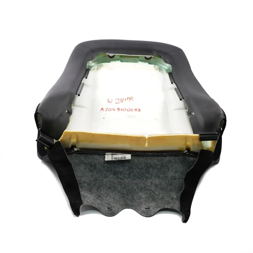 Mercedes W204 Schienale anteriore destro Finta pelle nera - SKU A2049100693 - Numero di parte A2049100693