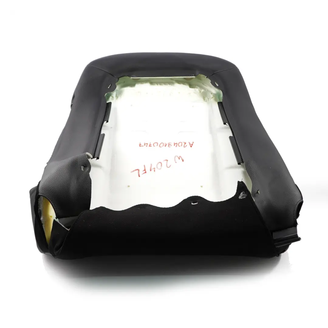 Mercedes W204 Seat Backrest Front Left N/S Back Cover Black Imitation Leather - SKU A2049100747 - Part number A2049100747