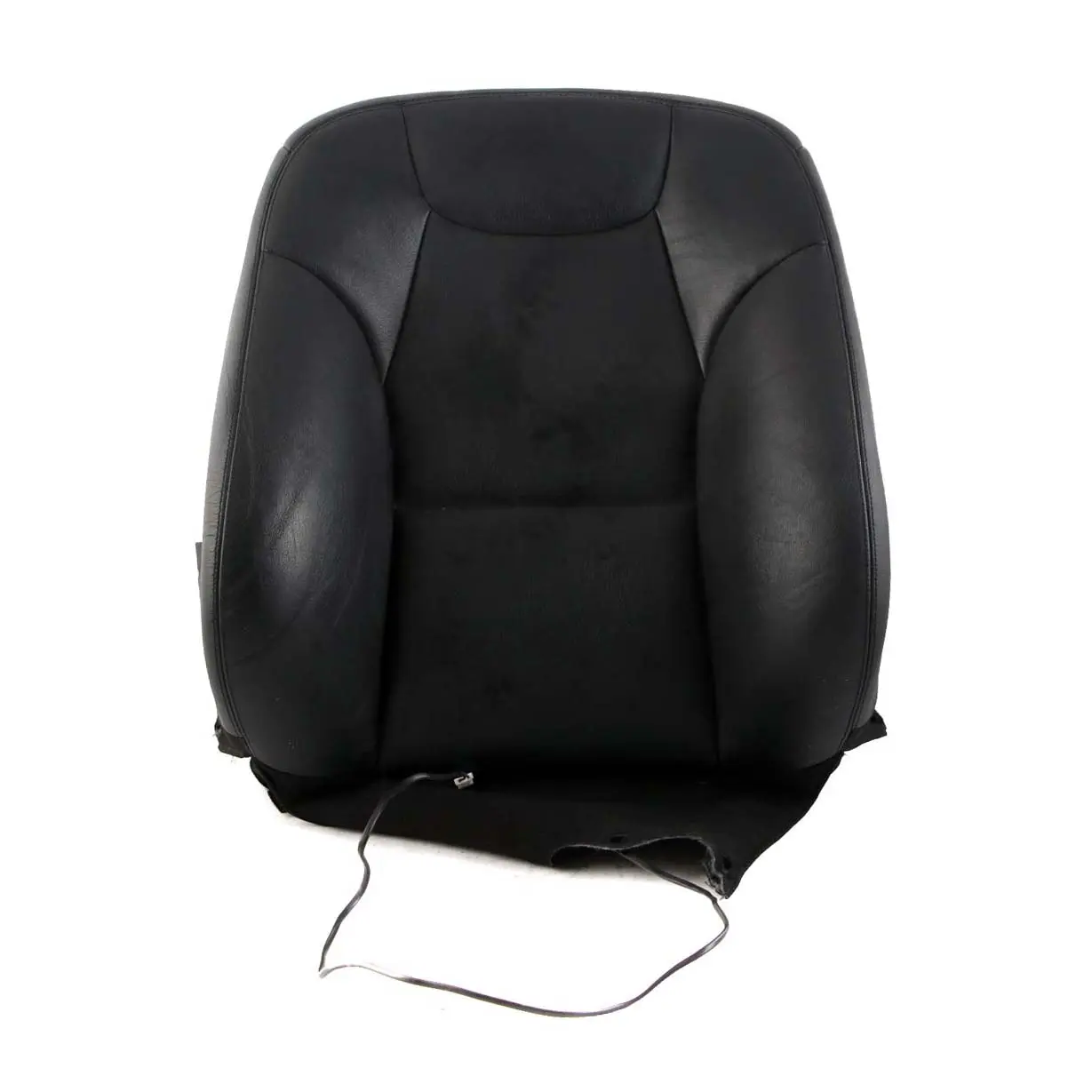 Mercedes-Benz W204 Heated Sport Front Right Seat Backrest Cover Black Leather