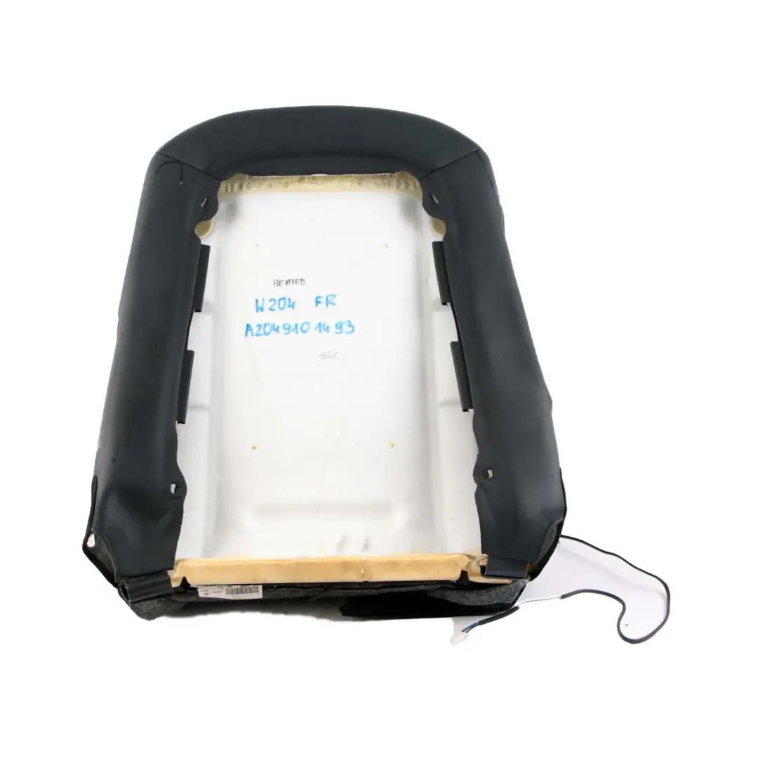 Rivestimento schienale sedile anteriore destro riscaldato nera per Mercedes W204 con numero di parte A2049101493 Mercedes W204 Rivestimento schienale sedile anteriore destro riscaldato nera - SKU A2049101493 - Numero di parte A2049101493