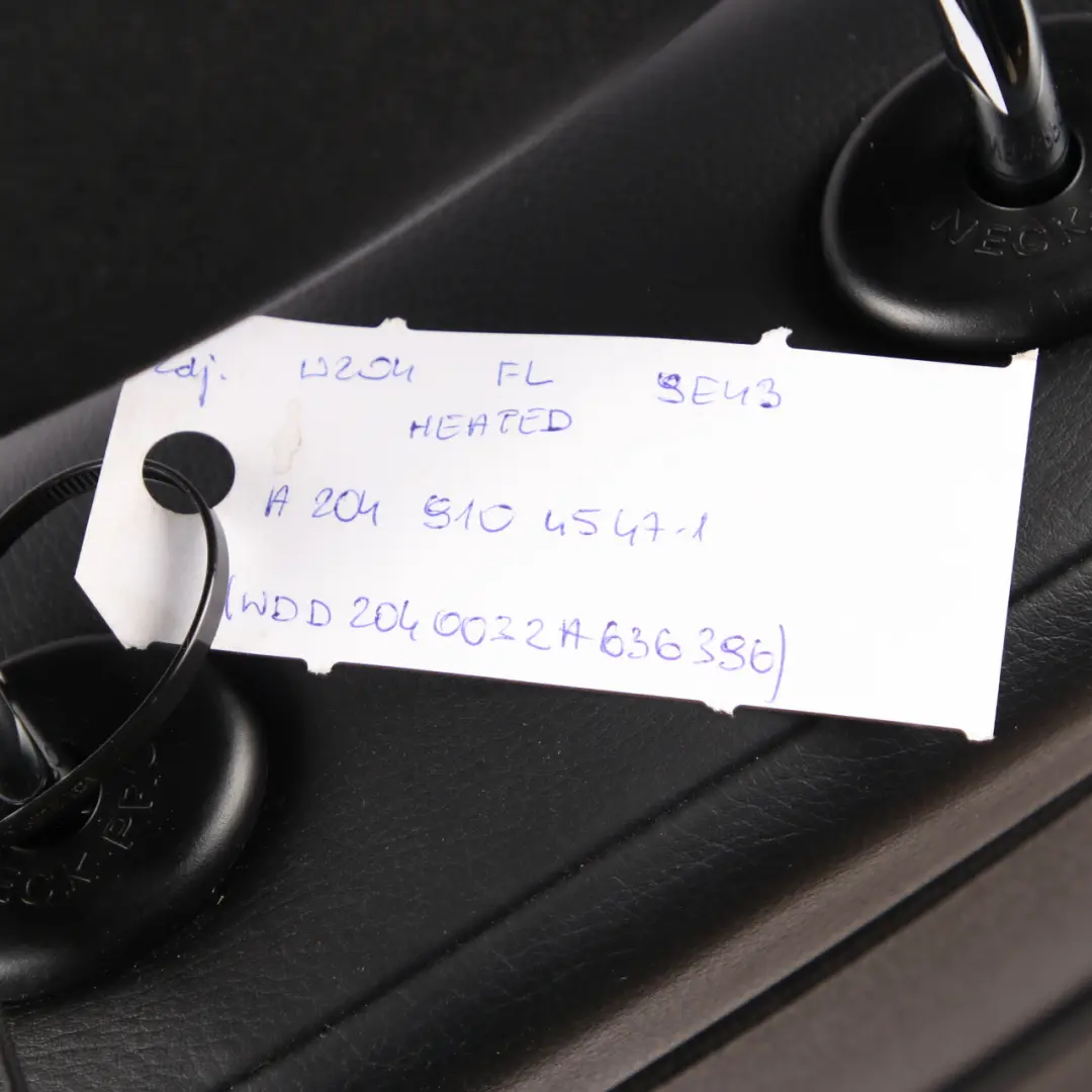 Siège cuir Mercedes W204 S204 Sport chauffant avant gauche Noir pour à propos du numéro de pièce A2049104547 Siège cuir Mercedes W204 S204 Sport chauffant avant gauche Noir - SKU A2049104547-1 - Numéro de pièce A2049104547