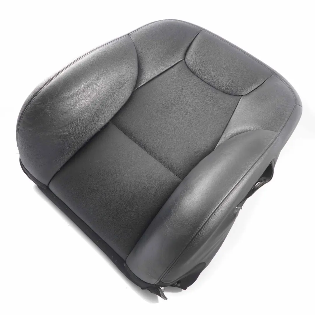 Mercedes W204 Front Seat Backrest Left Sport Seat N/S Heated Cover Black Leather - SKU A2049104547-2 - Part number A2049104547
