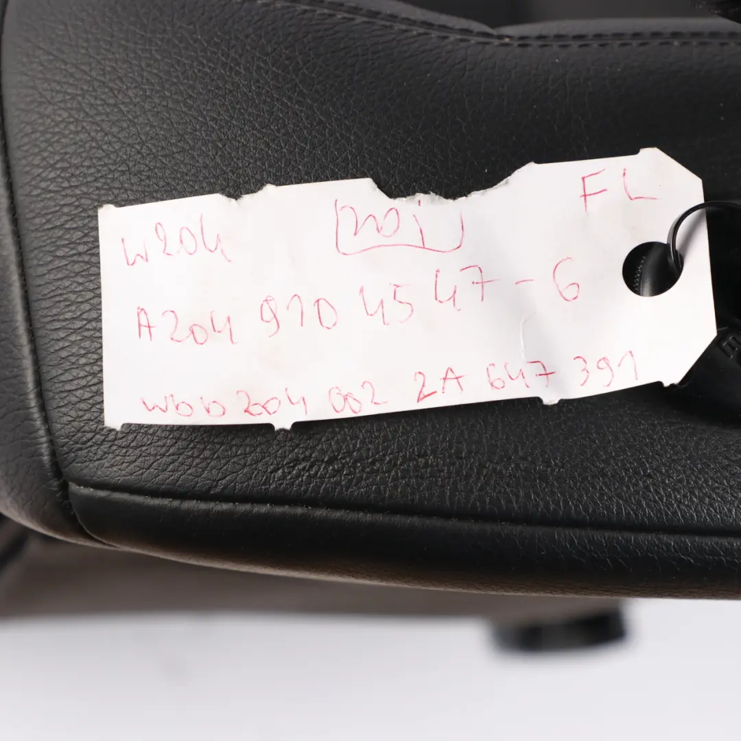  Leather Seat Mercedes W204 S204 Sport Front Left N/S Black Electric - SKU A2049104547-6 - Part number A2049104547