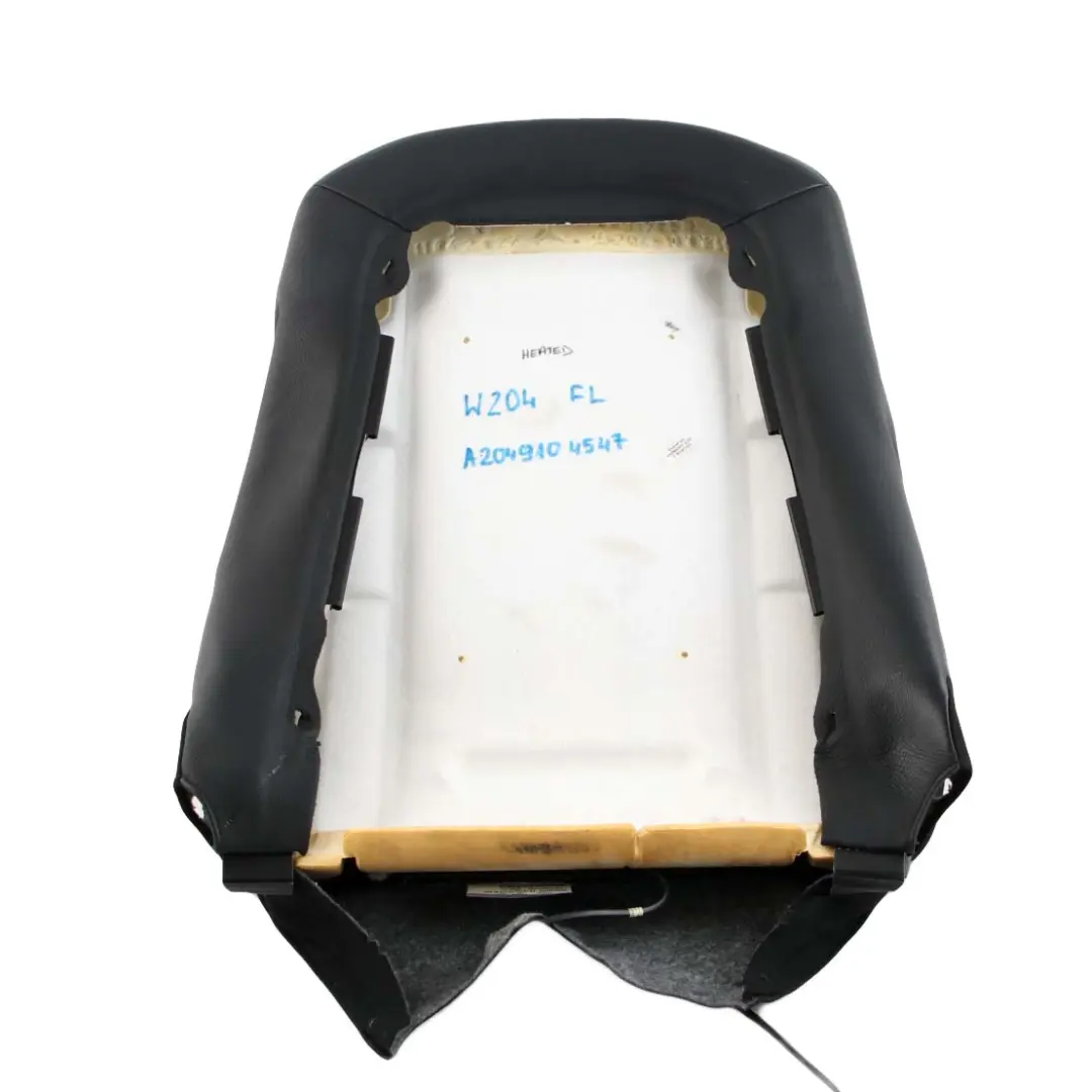 Mercedes-Benz W204 Heated Sport Front Left Seat N/S Backrest Cover Black Leather to with Part number A2049104547 Mercedes-Benz W204 Heated Sport Front Left Seat N/S Backrest Cover Black Leather - SKU A2049104547 - Part number A2049104547