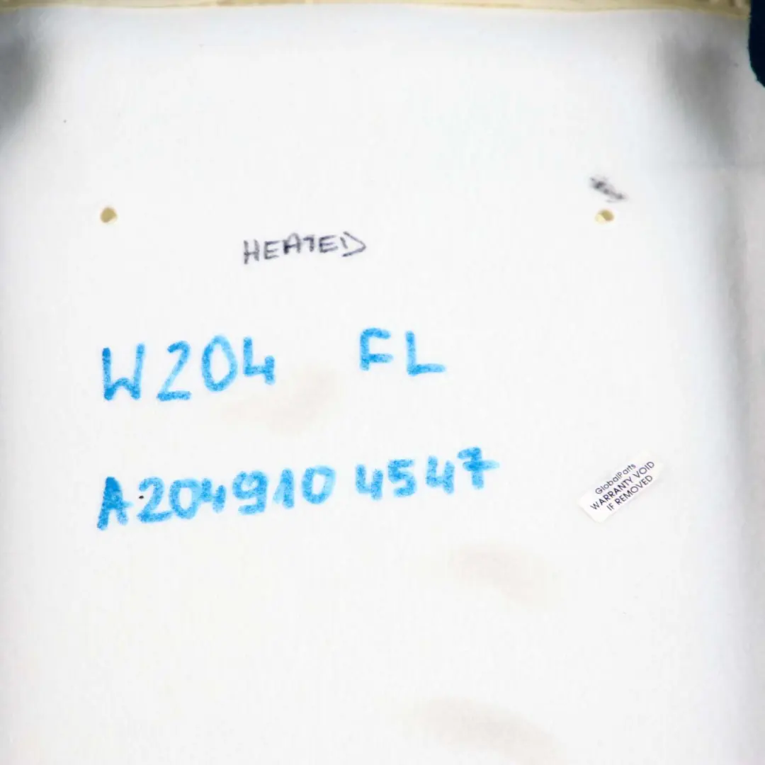 Mercedes-Benz W204 Heated Sport Front Left Seat N/S Backrest Cover Black Leather to with Part number A2049104547 Mercedes-Benz W204 Heated Sport Front Left Seat N/S Backrest Cover Black Leather - SKU A2049104547 - Part number A2049104547