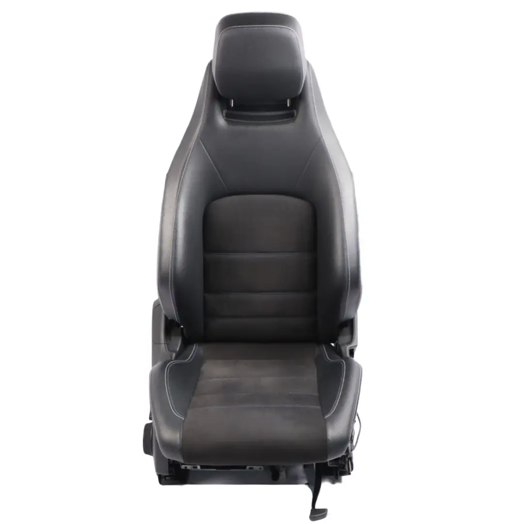  Front Seat Mercedes C204 AMG Pack Leather Linarite Blue Heated Right O/S - SKU A2049108306-2 - Part number A2049108306