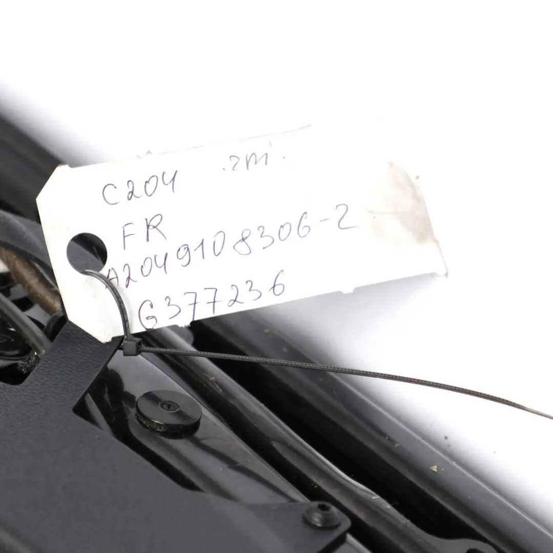  Asiento Delantero Mercedes C204 C207 Cuero Negro Calefactable Eléctrico Derecho - SKU A2049108306-2 - Número de pieza A2049108306