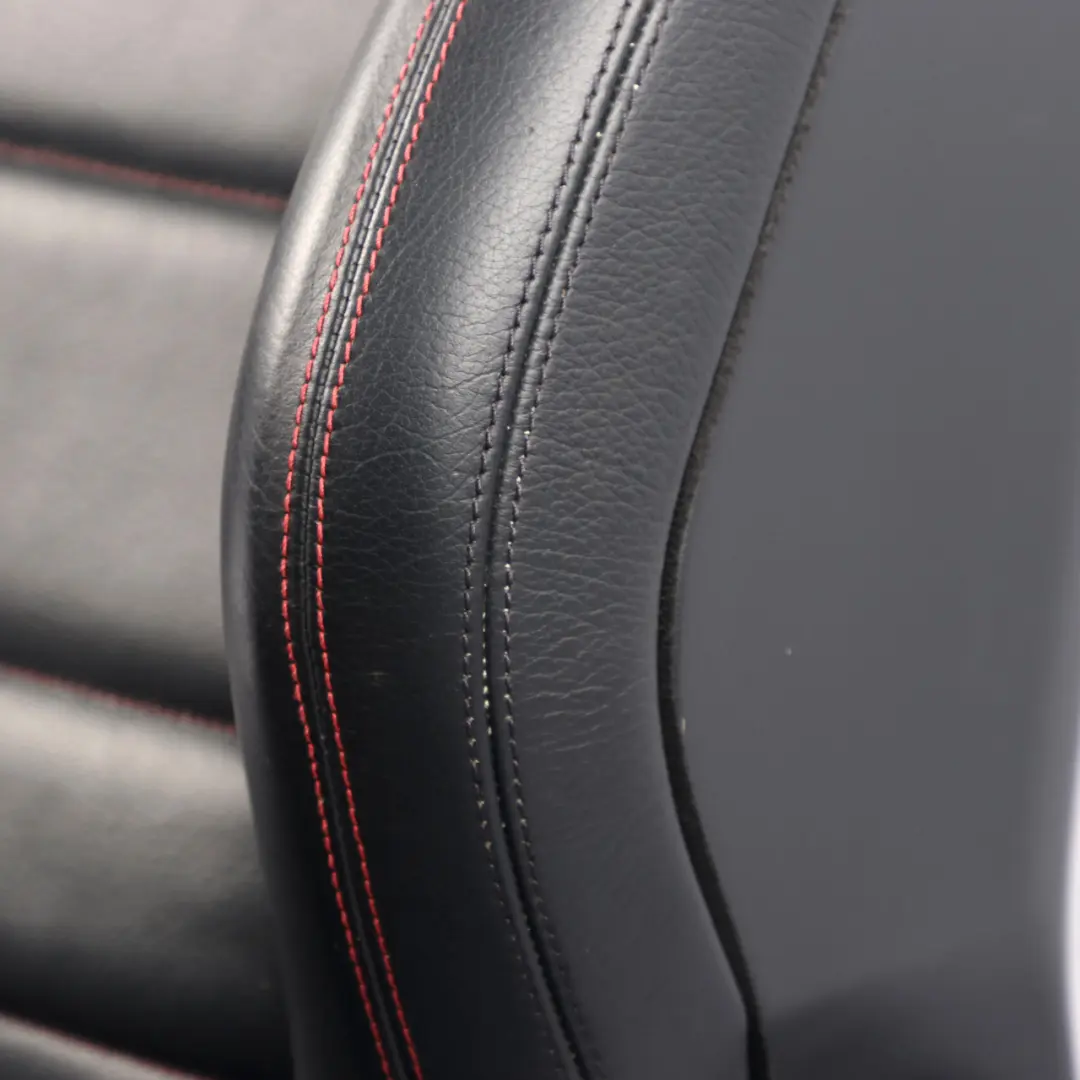  Front Seat Mercedes C204 C207 A207 Left N/S Leather Black Heated Red Threads - SKU A2049109106-1 - Part number A2049109106