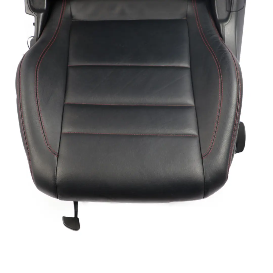  Front Seat Mercedes C204 C207 A207 Left N/S Leather Black Heated Red Threads - SKU A2049109106-1 - Part number A2049109106
