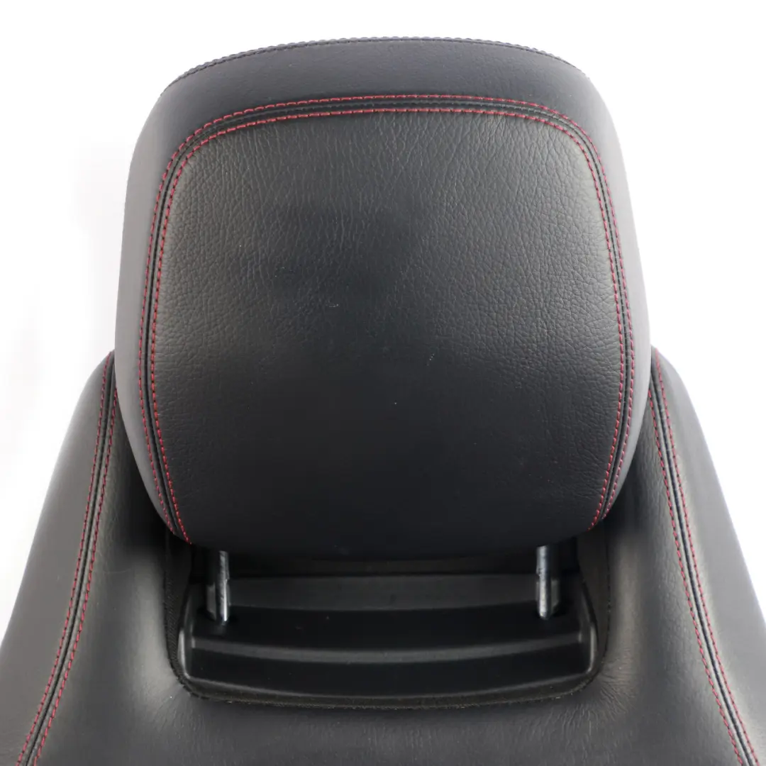  Front Seat Mercedes C204 C207 A207 Left N/S Leather Black Heated Red Threads - SKU A2049109106-1 - Part number A2049109106