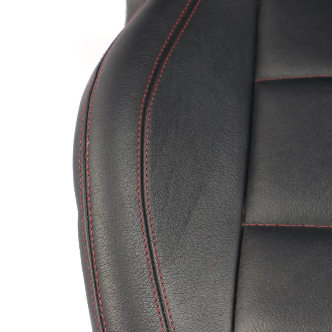  Front Seat Mercedes C204 C207 A207 Left N/S Leather Black Heated Red Threads - SKU A2049109106-1 - Part number A2049109106