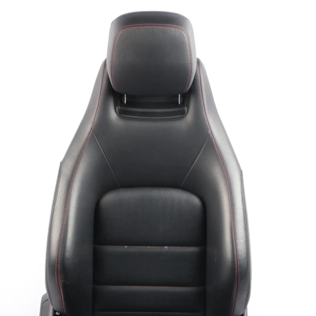  Front Seat Mercedes C204 C207 A207 Right O/S Leather Black Heated Red Threads - SKU A2049109106-2 - Part number A2049109106