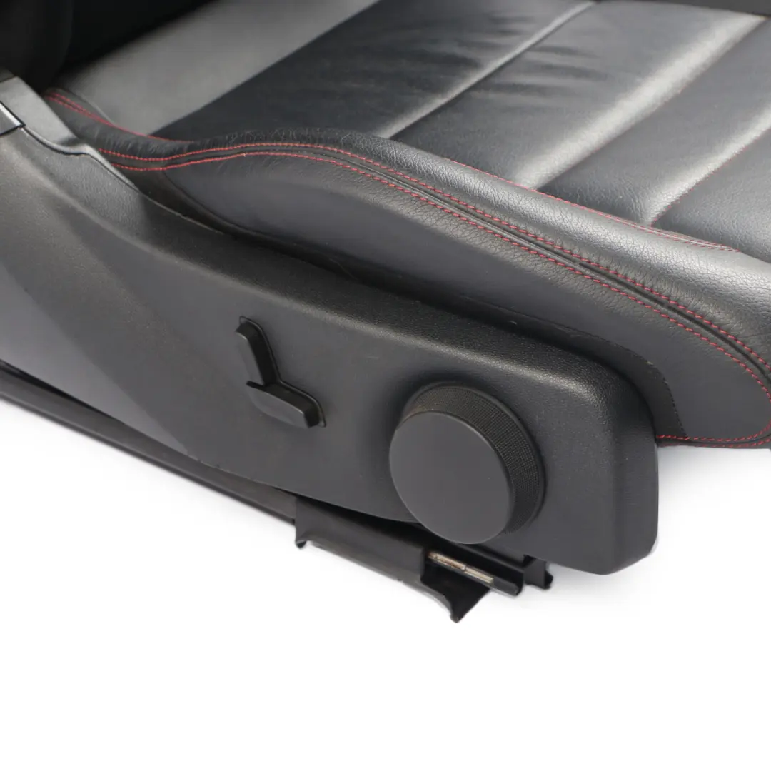  Front Seat Mercedes C204 C207 A207 Right O/S Leather Black Heated Red Threads - SKU A2049109106-2 - Part number A2049109106