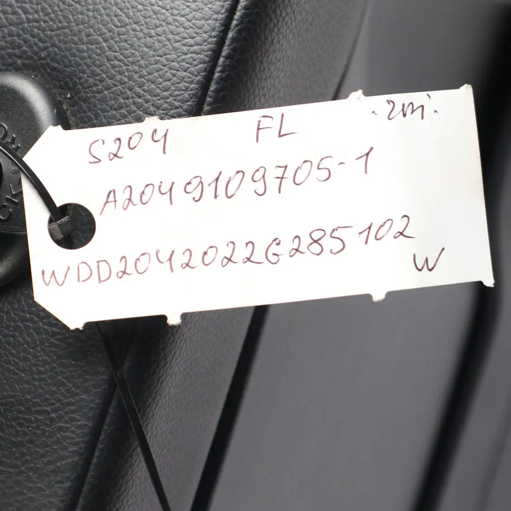 Mercedes W204 Front Left N/S Heated Seat Microfiber Black Anthracite Leather - SKU A2049109705-1 - Part number A2049109705