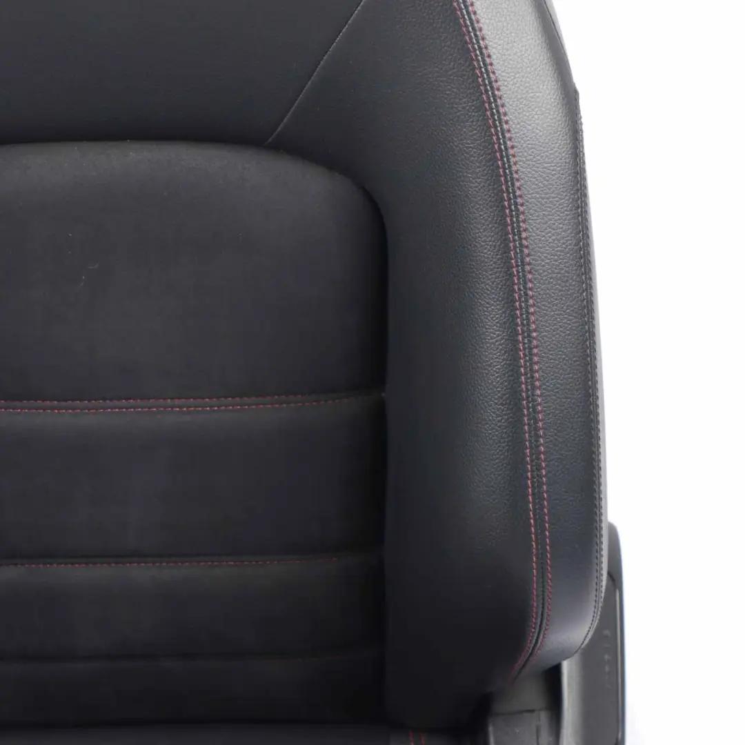  Vordersitz Mercedes C204 AMG Pack Leder Stoff Schwarz Elektrisch Links Rote Naht - SKU A2049109947-1 - Teilenummer A2049109947