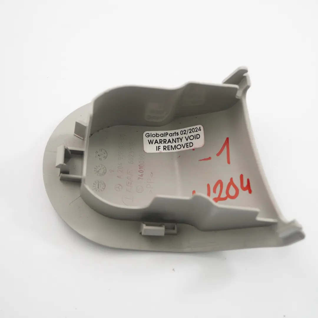 Front Seat Cover Panel Trim Inside Left N/S Grey to Mercedes W204 with Part number A2049180330 Mercedes W204 Front Seat Cover Panel Trim Inside Left N/S Grey - SKU A2049180330-1 - Part number A2049180330