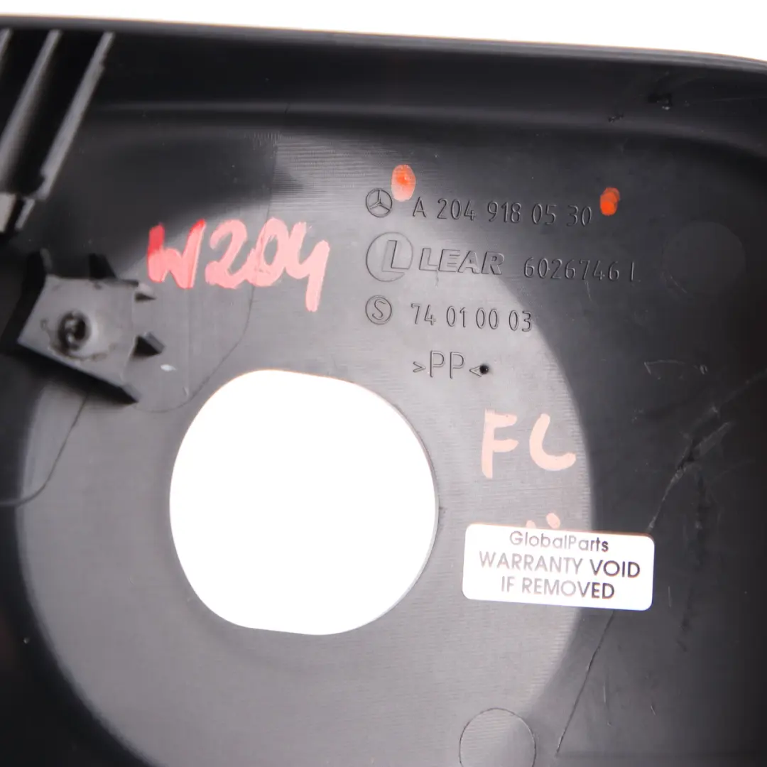  Coprisedili Anteriori Mercedes W204 Rivestimento Sinistro Nero - SKU A2049180530 - Numero di parte A2049180530