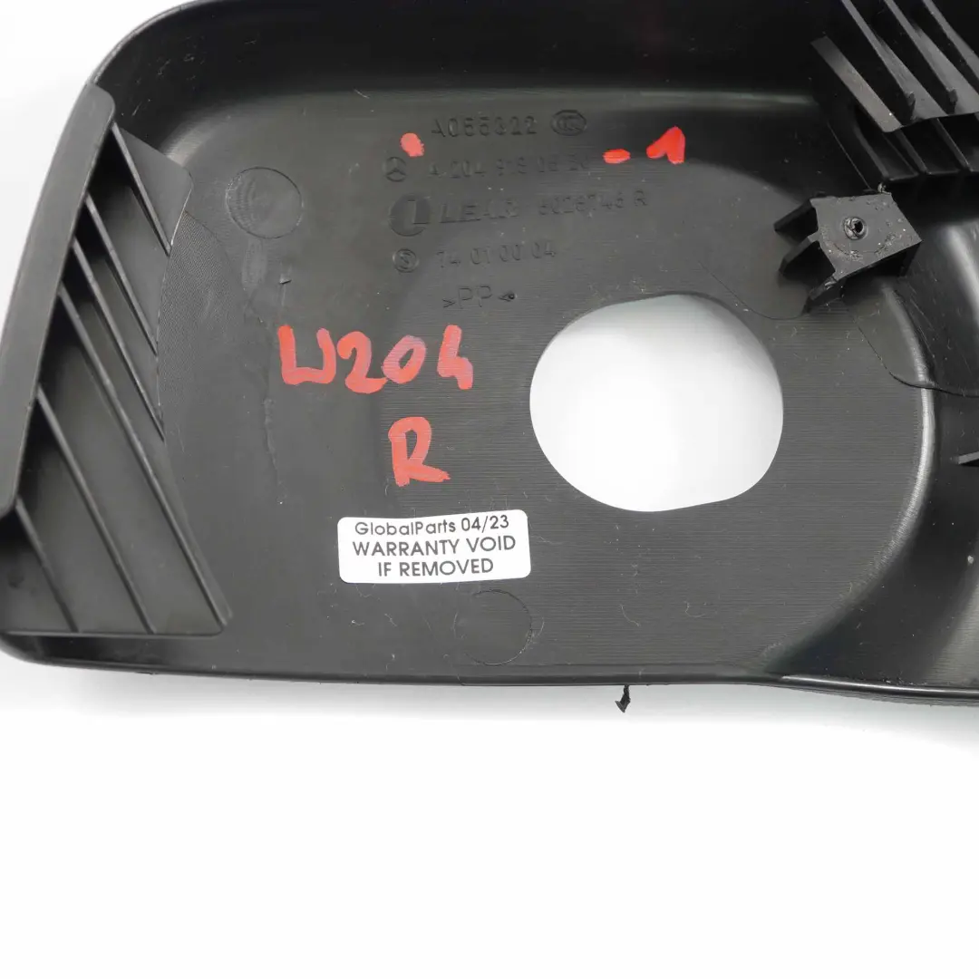 Mercedes W204 Funda Asiento Delantero Recubrimiento Derecho Negro - SKU A2049180630-1 - Número de pieza A2049180630
