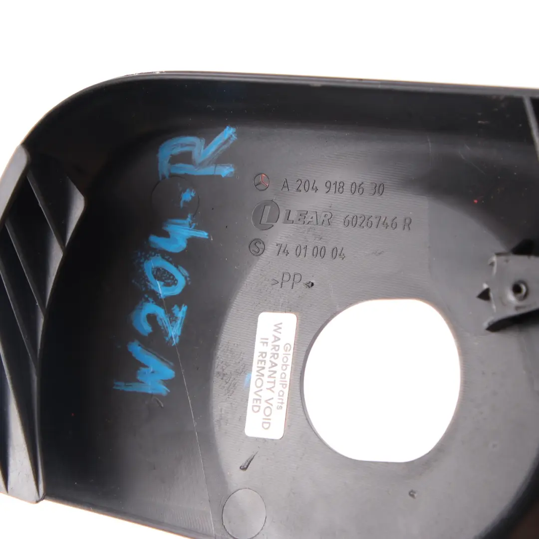 Front Seat Cover Mercedes W204 Inner Covering Trim Right O/S Black to with Part number A2049180630 Front Seat Cover Mercedes W204 Inner Covering Trim Right O/S Black - SKU A2049180630 - Part number A2049180630